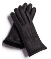 Black Sheepskin Nappa Gloves for Women
