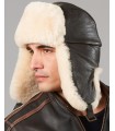 Classic B52 Sheepskin Leather Aviator Hat