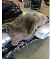 Longwool Sheepskin Motorcycle Seat Cover - Brown Shades
