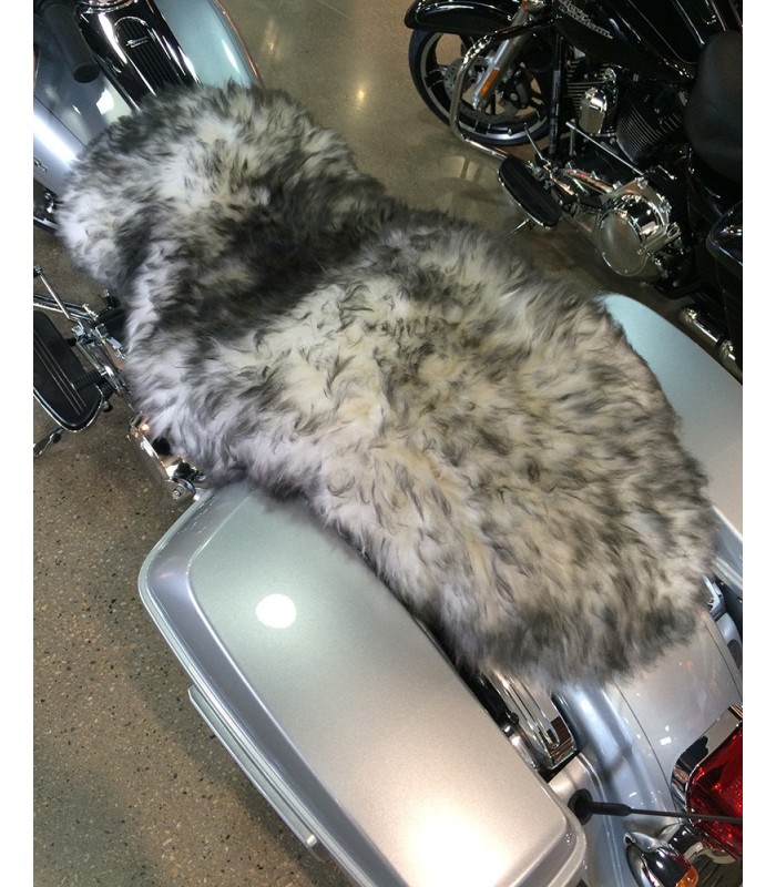 Multicolored Sheepskin Motorcycle Seat Cover Town - Motorcycle Sheepskin Seat Covers Canada
